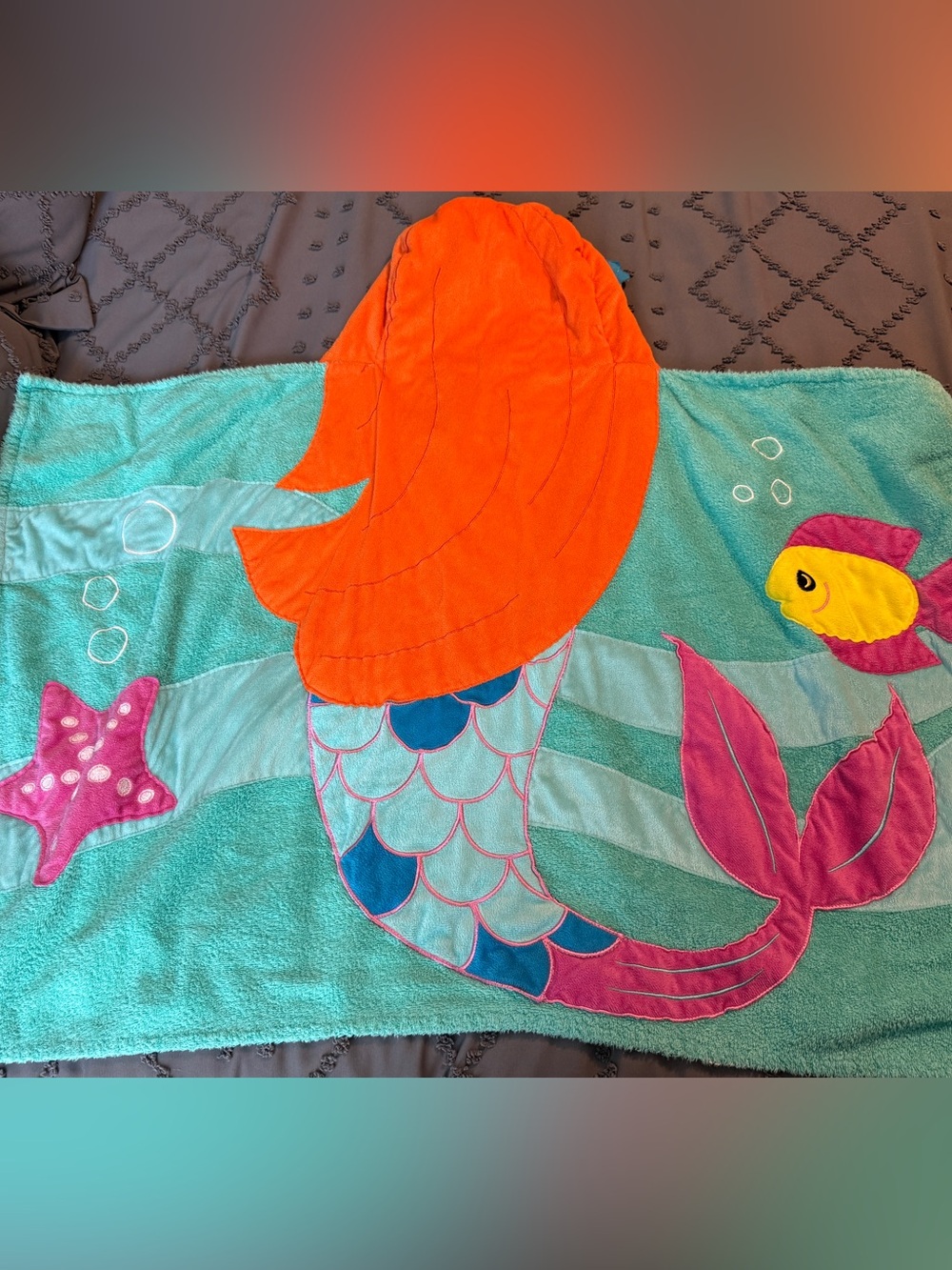 Mermaid Hooded Towel—Toddler Size